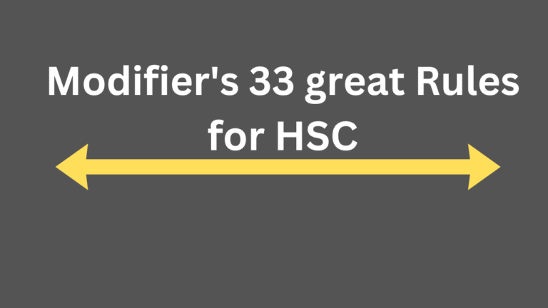 Modifier's 33 great Rules for HSC