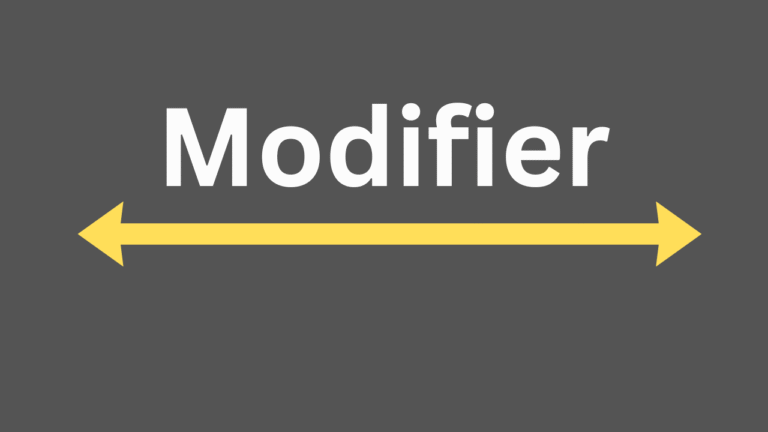 Modifier