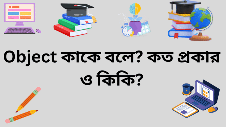 Object কাকে বলে? কত প্রকার ও কিকি?